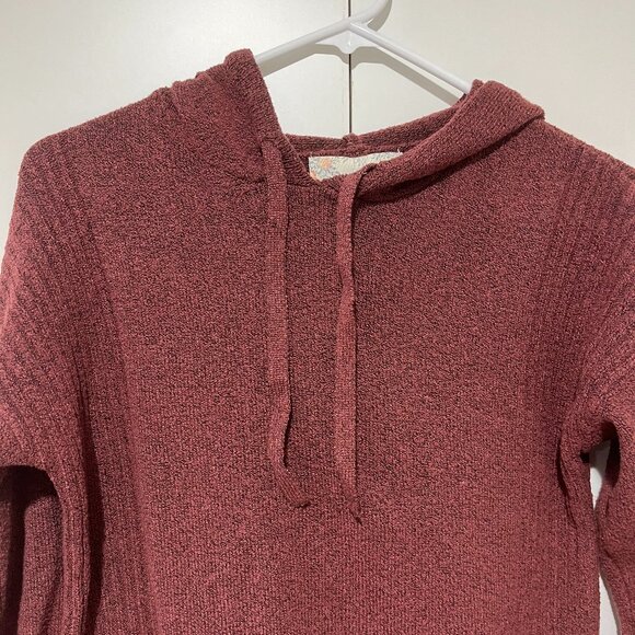 Pink Rose Hooded Sweater - Picture 2 of 4